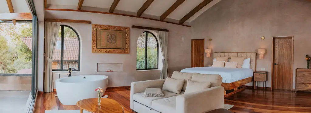 Floresta Temple interior at Casa Floresta, Lago Atitlán